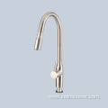 Stainless steel rotatable pull-out faucet shower head